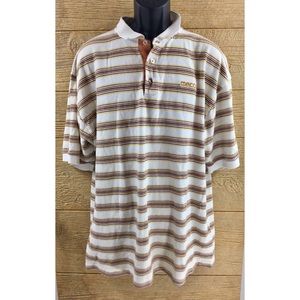 Mecca Men’s Pullover Polo Shirt 2XL Red White